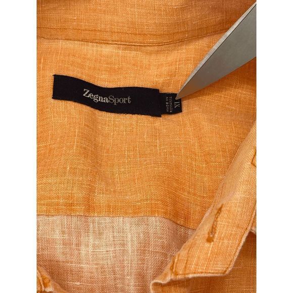 Men's Orange Dress Shirt - Picture 4 of 8
